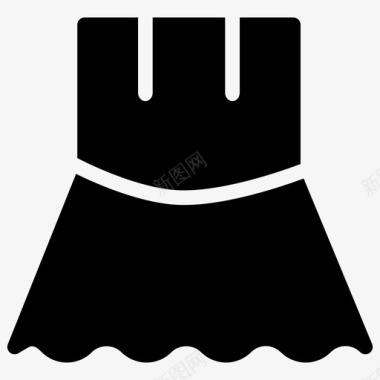 潜水服装裙子布料连衣裙图标图标