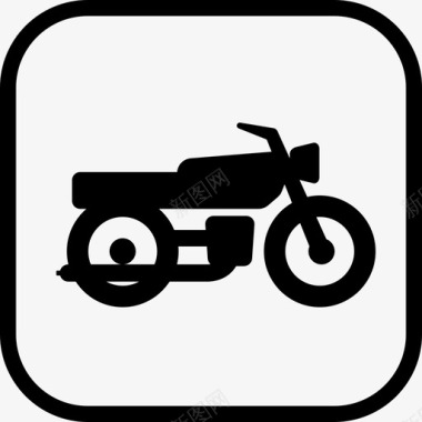 摩托车标志运输指示图标图标