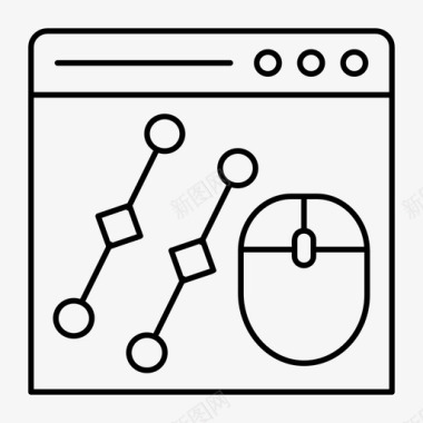 浏览器图标浏览器互联网鼠标图标图标