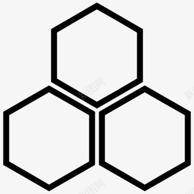 几何形状六边形形状图标图标