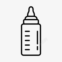奶瓶配件婴儿奶瓶婴儿配件空瓶子图标高清图片