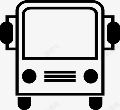 公共交通标识公共汽车公共交通图标图标