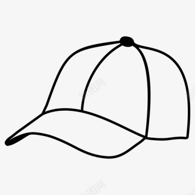 高尔夫球棒球帽高尔夫球帽帽子图标图标