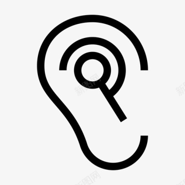 助听器蓝牙耳机耳机图标图标