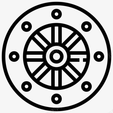轮子轮子佛陀佛教图标图标
