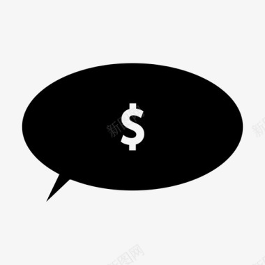 火焰美元图标聊天美元金融图标图标