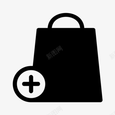 购物袋添加到袋子里图标图标