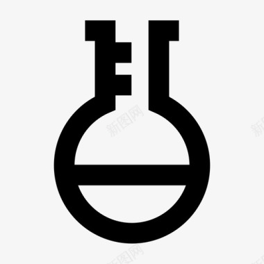 材料矢量图佛罗伦萨烧瓶烧杯化学图标图标