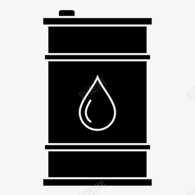 油桶矢量油桶燃料工业图标图标