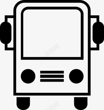 公共交通标识公共汽车公共交通图标图标