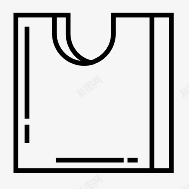 塑料袋杂货店购物袋图标图标