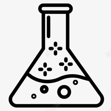 藏品烧瓶化学品液体图标图标