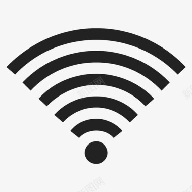 蓝色信号标志wifi信号强度图标图标