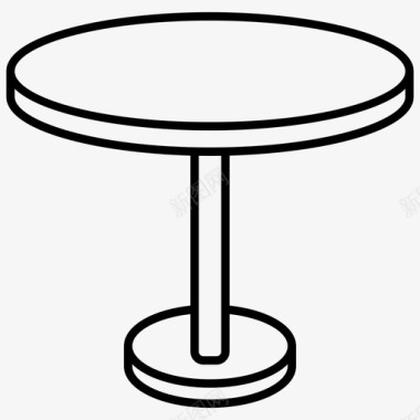 圆桌桌子图标图标