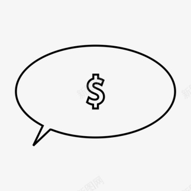 火焰美元图标聊天美元金融图标图标