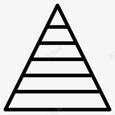 金字塔图表数据图标图标