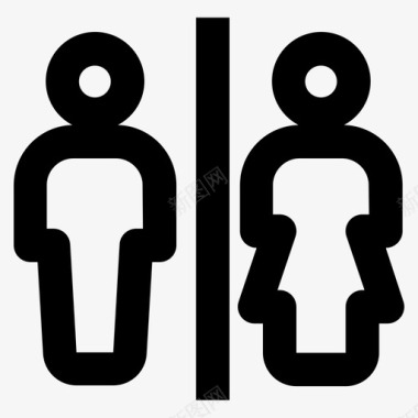 厕所标志洗手间图标图标