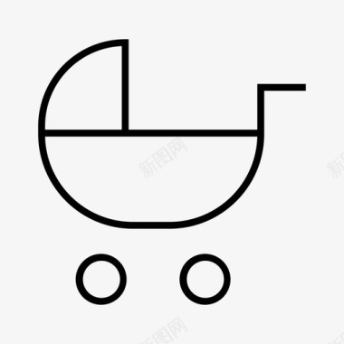 婴儿推车婴儿车婴儿推车图标图标