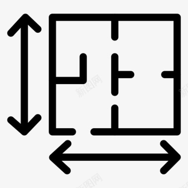 易拉宝地产房子建筑图标图标