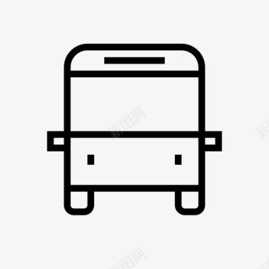 公共交通标识公共汽车公共交通交通图标图标