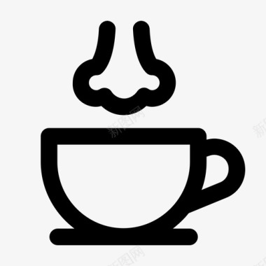 咖啡味咖啡因杯子图标图标