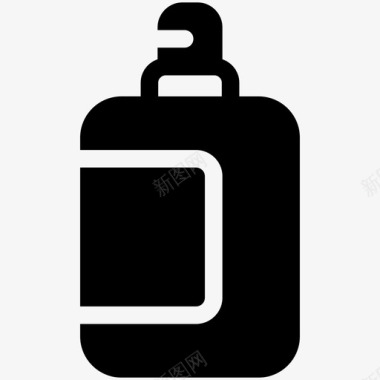 一瓶香水香气优雅图标图标