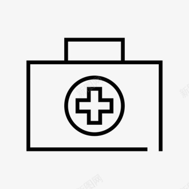 医疗包急救箱病例医生包图标图标
