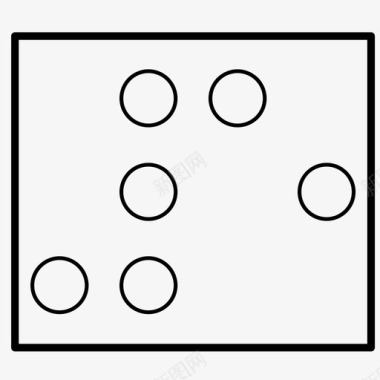 数字字母图案盲文5盲文语言图标图标