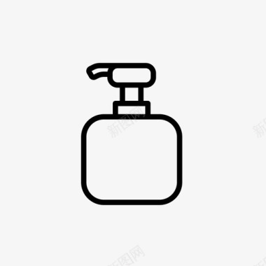 皂液器奶油液体肥皂图标图标