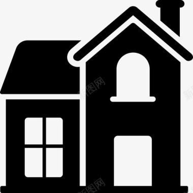 家庭的图标别墅建筑外观家庭住宅图标图标