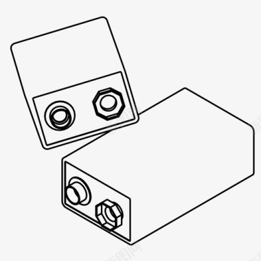 9v电池充电电力图标图标