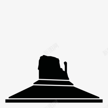 纪念碑谷亚利桑那州科罗拉多州图标图标