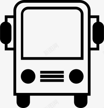 公共交通标识公共汽车公共交通图标图标