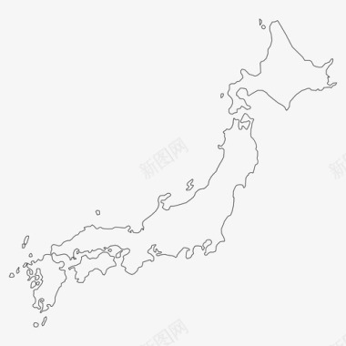 海洋岛屿日本地图亚洲岛屿图标图标