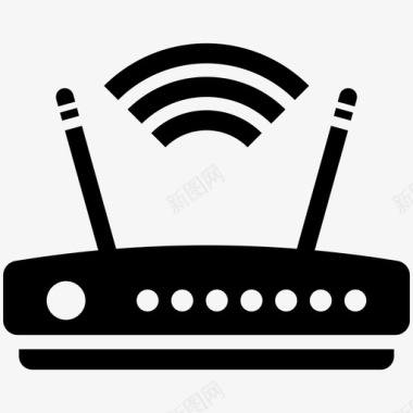 无线连接调制解调器互联网连接无线连接图标图标