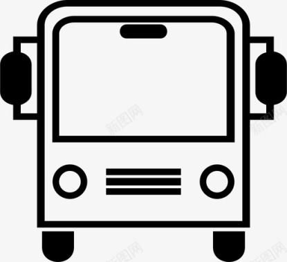 公共交通标识公共汽车公共交通图标图标
