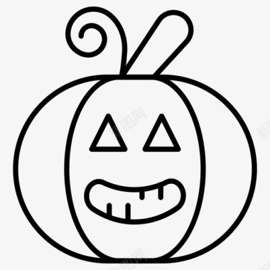 一笼扇贝jackolanternjacko灯笼万圣节图标图标