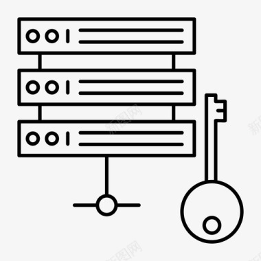 服务器数据库关键图标图标