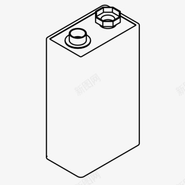 电池炉9v电池充电电力图标图标