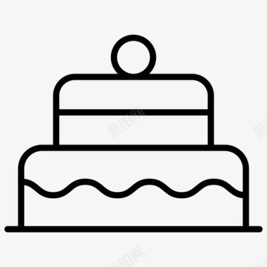 蛋糕生日派甜食图标图标