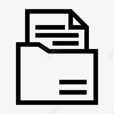 电子邮件文件夹信档案文件图标图标