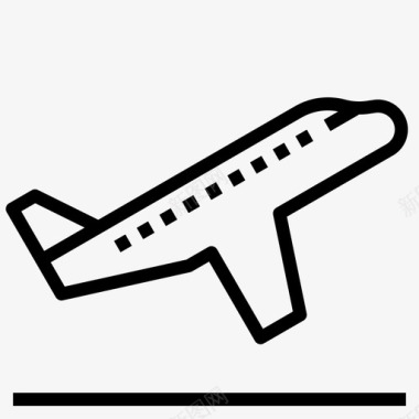 登机密码箱飞机起飞登机运输图标图标