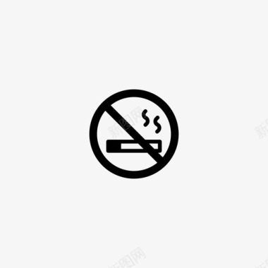 禁烟雪茄不吸烟图标图标