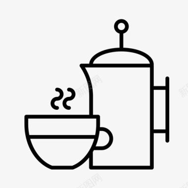咖啡早餐欧式早餐图标图标