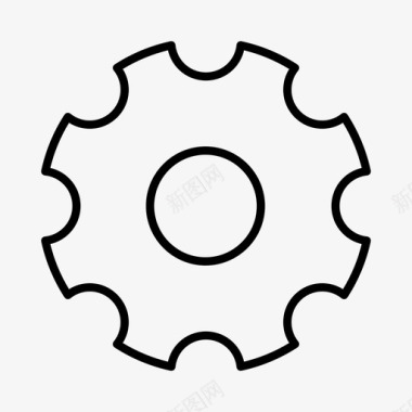 cog电子商务齿轮图标图标