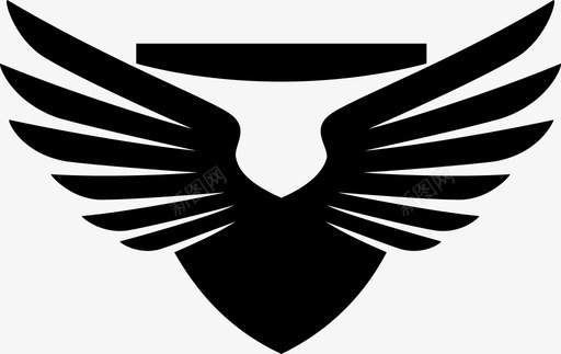 护盾护翼图标图标