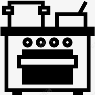 煤气厨房烹饪厨柜图标图标
