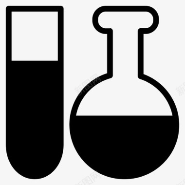 矢量医学医学实验室化学实验室图标图标