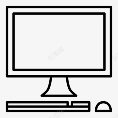 计算机键盘鼠标图标图标