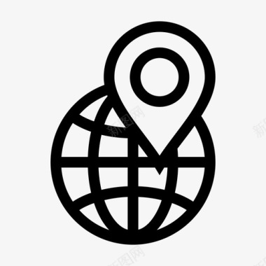 地理位置目的地地理位置导航器图标图标